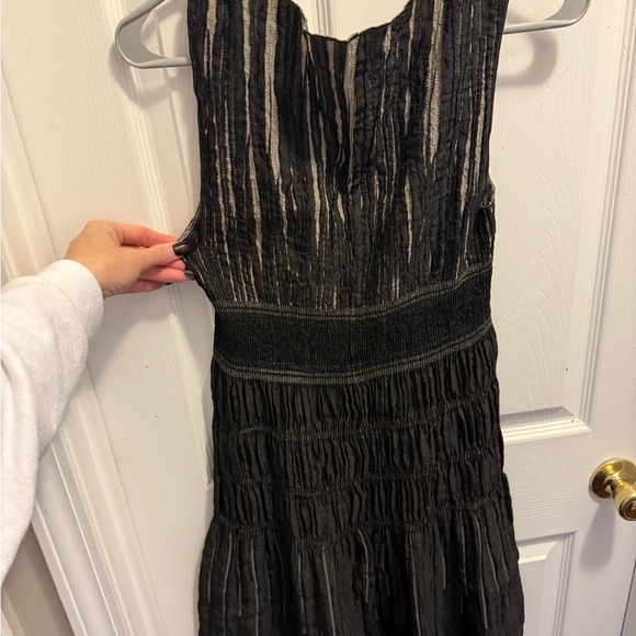 MAX Studio Textured Black Dress, Small - Picture 6 of 6